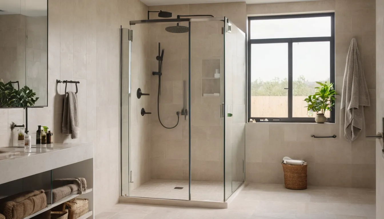 Finished walk-in shower in a Orlando home